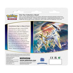 Pokémon TCG: Sword & Shield-Brilliant Stars 3 Booster Packs, Coin & Leafeon Promo Card